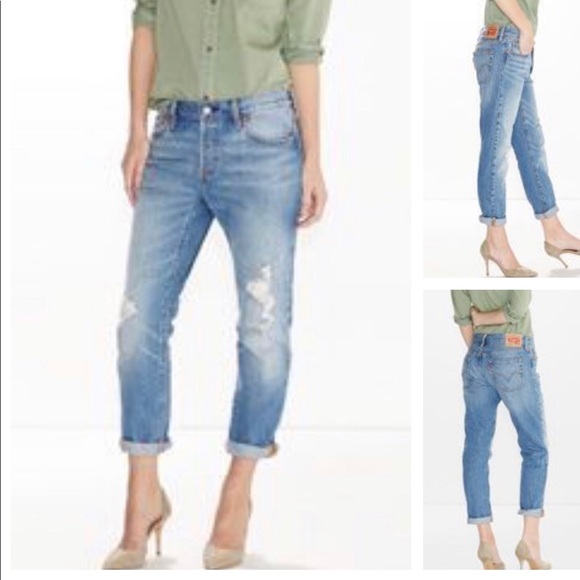 Levi's Denim - LEVI’S 501 CT Cropped Boyfriend Jeans Sz 2